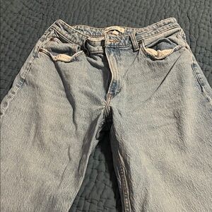 AF Light Blue Denim Jeans 90’s relaxed fit high rise.